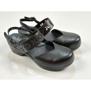 Dansko Women’s Clogs Size 38 (US 7.5–8) | Black Leather Mary Jane Sandals